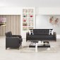 Almira Sofa Bed in Zen Black Leatherette by Casamode w/Options