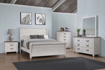 Stillwood 5Pc Bedroom Set 223281 in Antique White by Coaster [CRBS-223281-Sillwood]