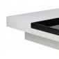 Tiffany Square Coffee Table in White & Black by Whiteline