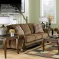 Mocha Chenille Traditional Sofa & Loveseat Set by Ashley Design