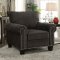 Elwick Sofa & Loveseat Set CM6884 in Dark Gray w/Options