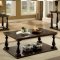 Luann Coffee & 2 End Table Set CM4420 in Dark Walnut w/Options