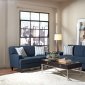 Finley Sofa & Loveseat Set in Blue Fabric 504321 by Coaster