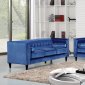 Taylor Sofa 642LtBlu in Light Blue Velvet Fabric w/Optional Item