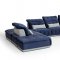 Daiquiri Modular Sectional Sofa in Blue & Grey Fabric by VIG