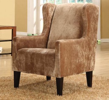 Caramel Gray Velvet Modern Madera Host Chair