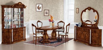 Flavia Dining Table by At Home USA in High Gloss w/Options [AHUDS-Flavia]