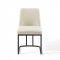 Amplify Dining Chair Set of 2 in Beige Fabric by Modway