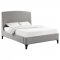 Mosby Upholstered Bed 306021 in Gray Boucle by Coaster