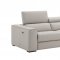 Picasso Power Motion Sofa Silver Gray Leather by J&M w/Options