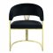 Fallon Dining Chair DN01954 Set of 2 in Black Velvet by Acme