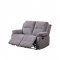 Rauf Motion Sofa 54450 in Gray Velvet by Acme w/Options