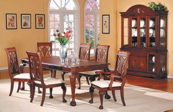 Cherry Finish Formal Dining Table w/Optional Chairs [AMDS-02105-Manchester]