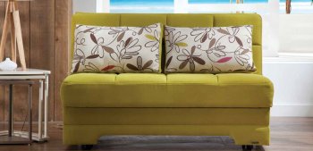 Twist Optimum Green Loveseat Sleeper in Fabric by Istikbal [IKSB-Twist Optimum Green]