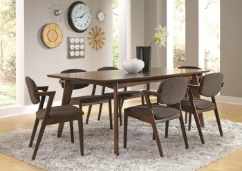 Malone Dining Room 5Pc Set 105351 Dark Walnut Coaster w/Options [CRDS-105351 Malone]