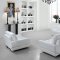 Vanity Sofa 3Pc Set in White Leather 0744 by VIG