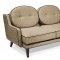 Cumin Chenille Fabric Modern Draper Sofa & Loveseat w/Options