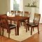 Foxville CM3914-T Dining Table 5Pc Set in Cherry w/Options