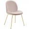 Scoop Dining Chair 3548 Set of 2 in Pink Velvet by Modway