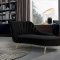 Margo Sofa 622 in Black Velvet Fabric by Meridian w/Options