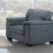 U861-GR Sofa & Loveseat Set by Global in Gray Fabric w/Options