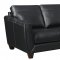 Anthony Sectional Sofa Chaise in Black Leather Match