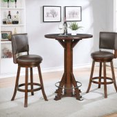 100487 3Pc Bar Set in Chestnut by Coaster w/Options