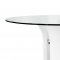 Lola Dining Table in White & Black w/Options by Whiteline