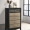 Valencia Bedroom Set 5Pc 223041 in Light Brown & Black by Coaste