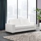 U801 Sofa & Loveseat Set in White PVC by Global w/Options