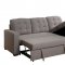 Chambord Sectional Sofa 55555 in Gray Fabric by Acme