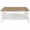 Hollis Coffee Table 3Pc Set 708098 in Brown & White by Coaster