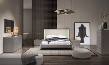 Sintra Premium Bedroom in Grey & Light Grey by J&M w/Options [JMBS-Sintra Gray]