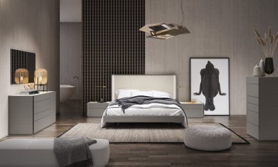 Sintra Premium Bedroom in Grey & Light Grey by J&M w/Options