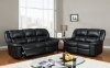 U9966 Reclining Sofa Black Bonded Leather - Global Furniture USA