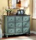 Orofino Accent Hallway Chest CM-AC147 Distressed Teal & Cherry