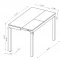 8750 Butterfly Leaves Extension Sofa Table in White by Chintaly