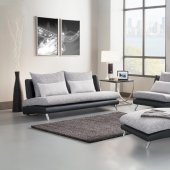 9607 Renton Sofa in Grey & Black by Homelegance w/Options