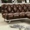 CM2907 Graham Sofa Bed in Chocolate Leather-Like Fabric