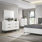 Sonora Bedroom Set 5Pc 224861 in White by Coaster w/Options