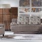 Fantasy Aristo Light Brown Fabric Sofa Bed by Istikbal