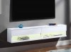 Ximena Floating TV Stand 91345 in White by Acme w/LED