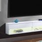 Ximena Floating TV Stand 91345 in White by Acme w/LED