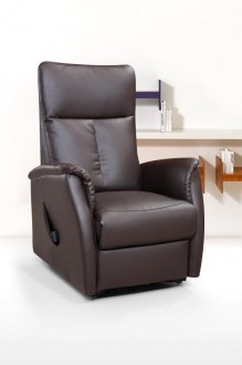 113R Power Lift Chair Chocolate Bonded Leather by American Eagle