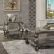 Versailles Chair 56827 in Velvet & Antique Platinum by Acme