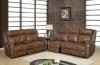 U7303C Motion Sofa in Walnut Leather Gel by Global w/Options