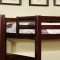 CM-BK966F Pine Ridge Twin/Full Bunk Bed in Dark Walnut w/Options