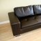 Dark Brown Leather Sectional Sofa