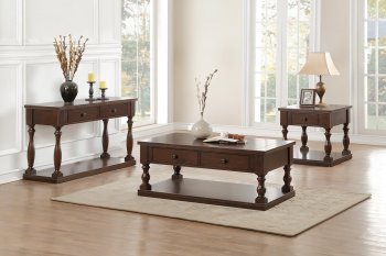 Reid Coffee Table 5267RF-30 in Cherry by Homelegance w/Options [HECT-5267RF-30 Reid]