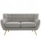 Remark EEI-1633 Sofa in Light Gray Fabric by Modway w/Options